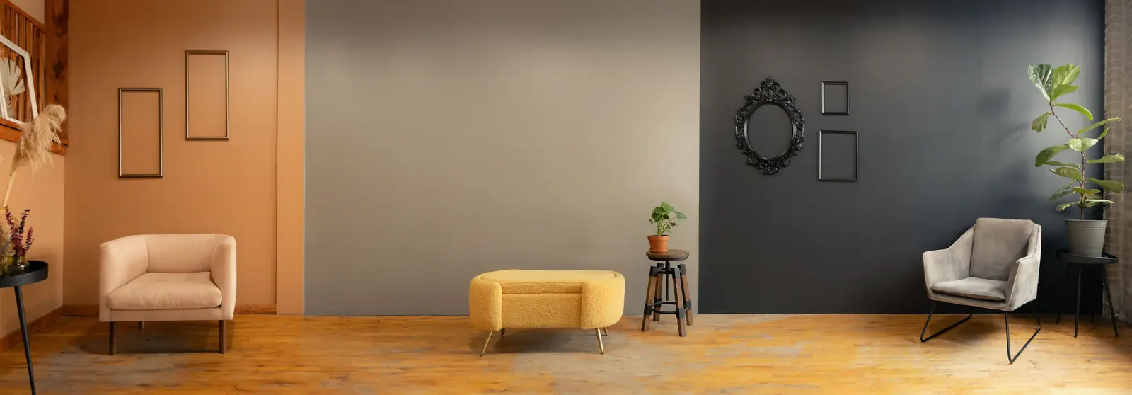 Studio photo à louer à Montréal : plusieurs décors variés côte à côte